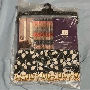 LUSH Decor Bohemian Stripe Shower Curtain 72” x 72” NWT